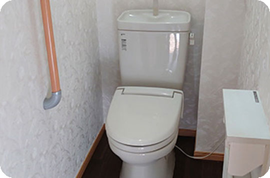 居室はトイレつきです